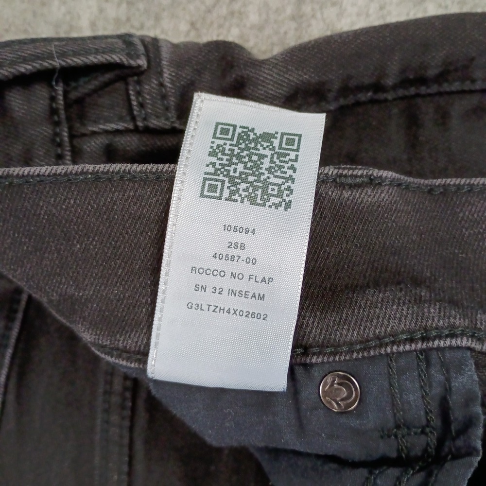 True Religion Mens 36 Rocco Relaxed Skinny Black Jeans Casual Stretch - Picture 10 of 14